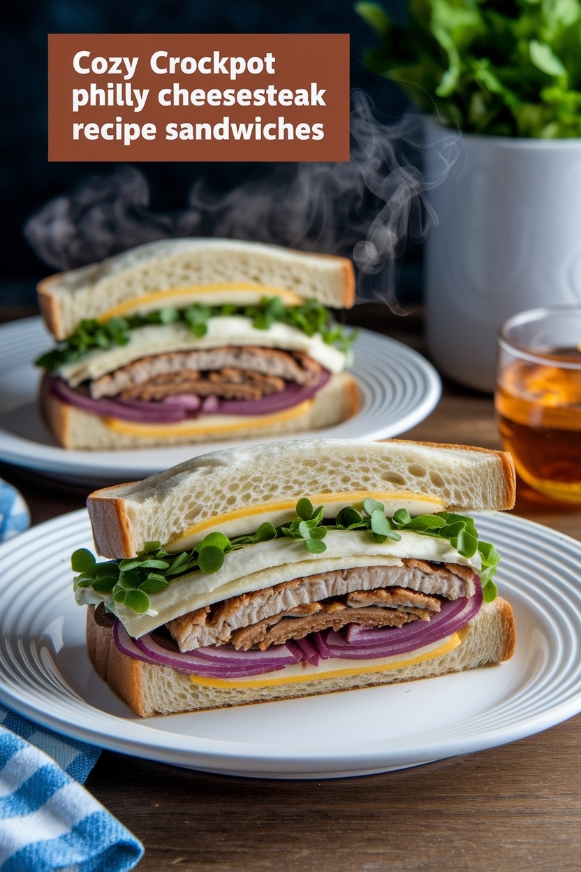 crockpot philly cheesesteak recipe sandwiches