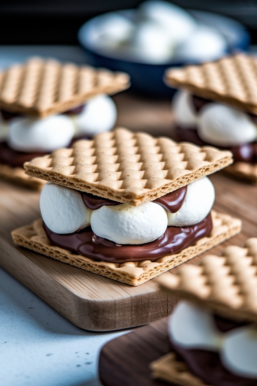 s'mores dessert board oven broiler setup