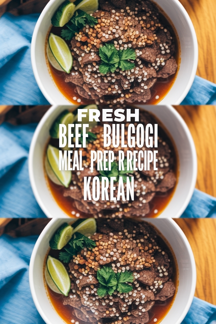 beef bulgogi meal prep recipe korean