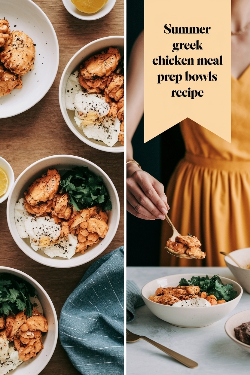 greek chicken meal prep bowls recipe