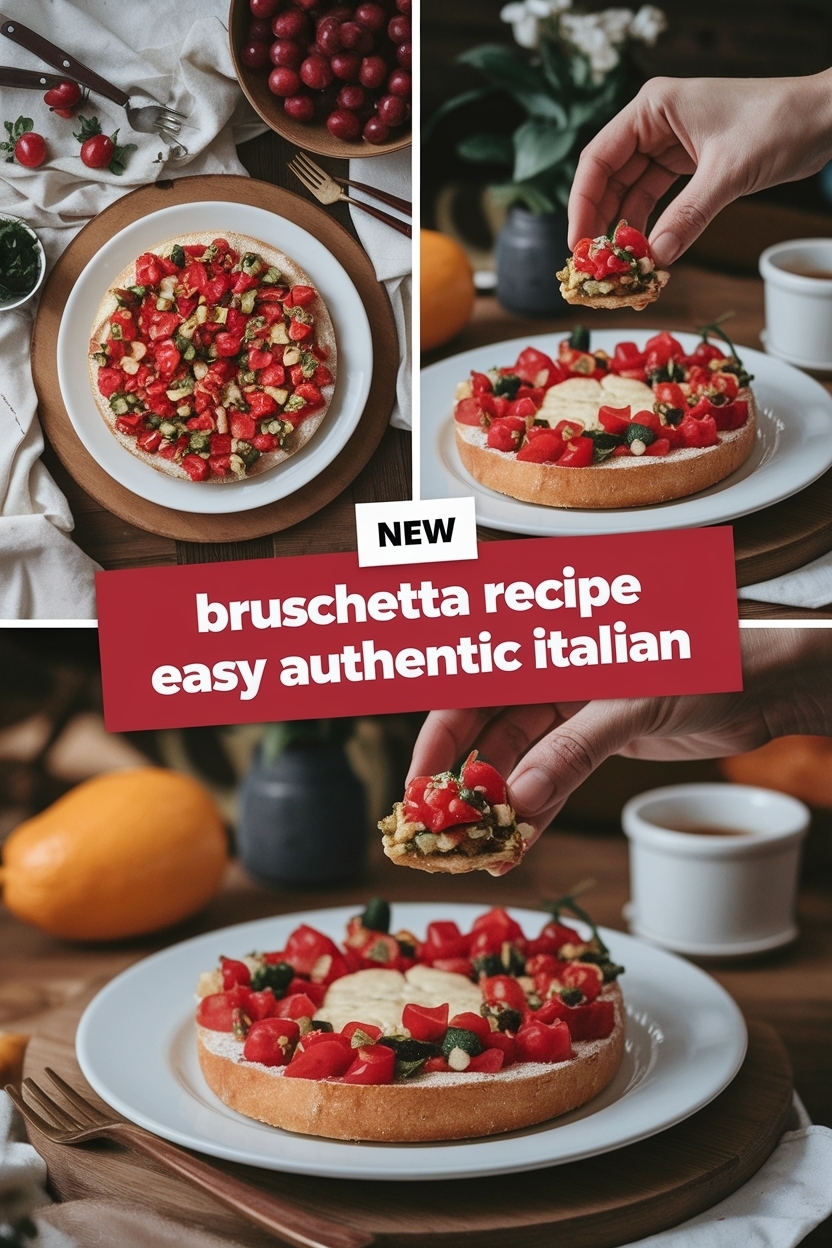 bruschetta recipe easy authentic italian