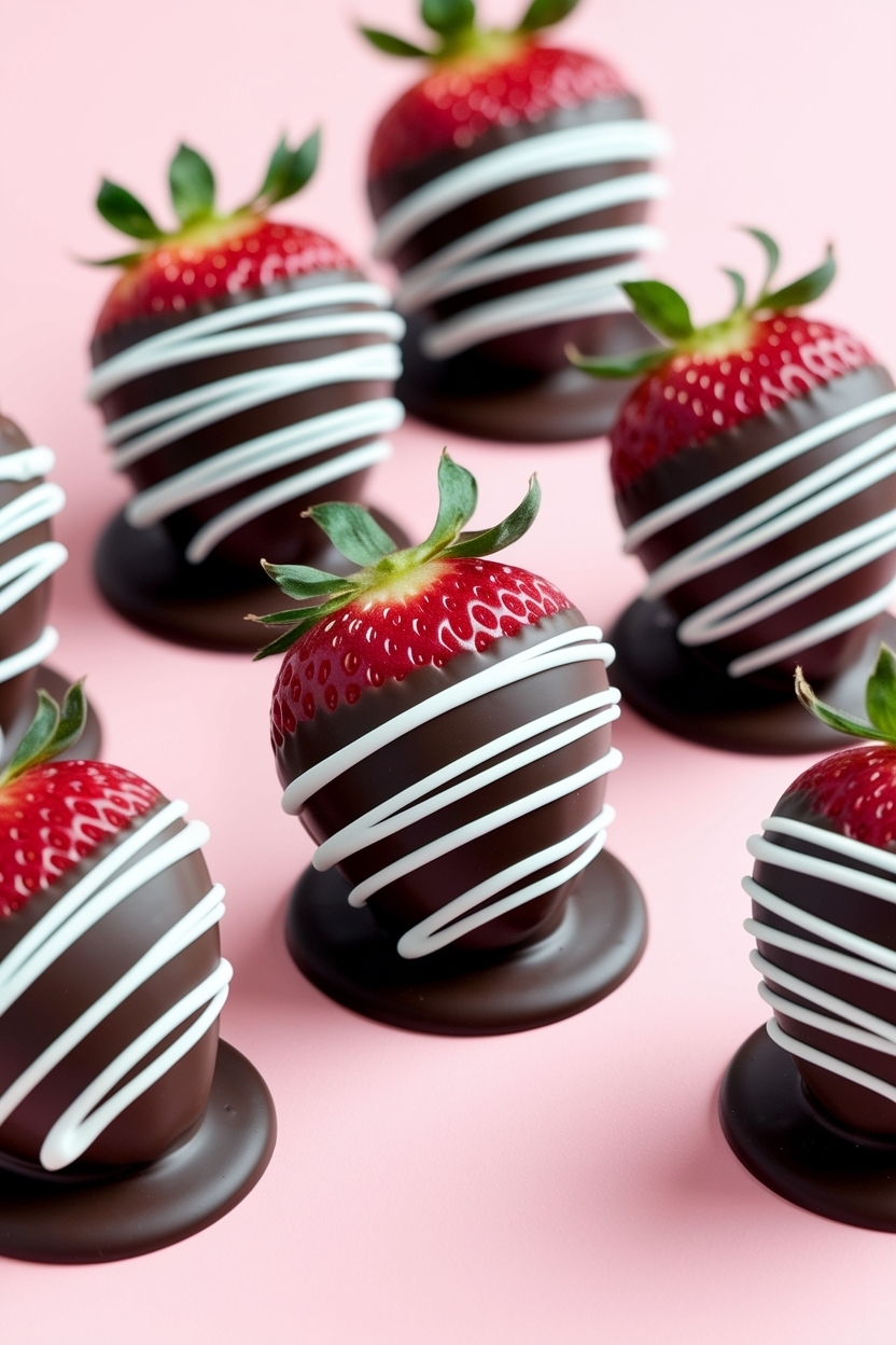 chocolate covered strawberries drizzle designs