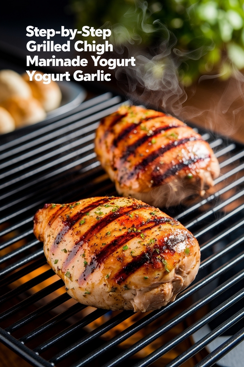grilled chicken thigh marinade yogurt garlic