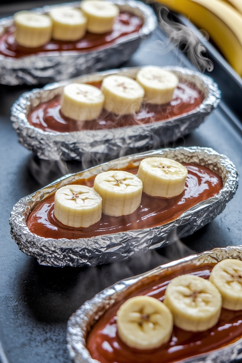 campfire banana boats recipe tin foil
