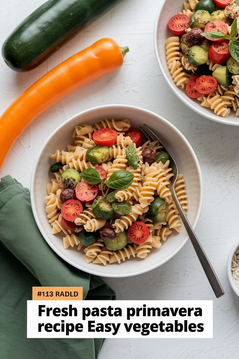 pasta primavera recipe easy vegetables