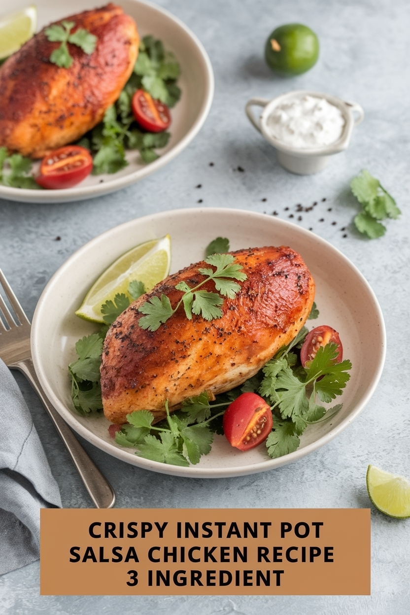 instant pot salsa chicken recipe 3 ingredient