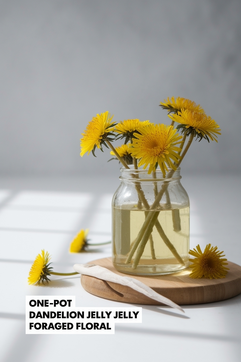 dandelion jelly foraged floral