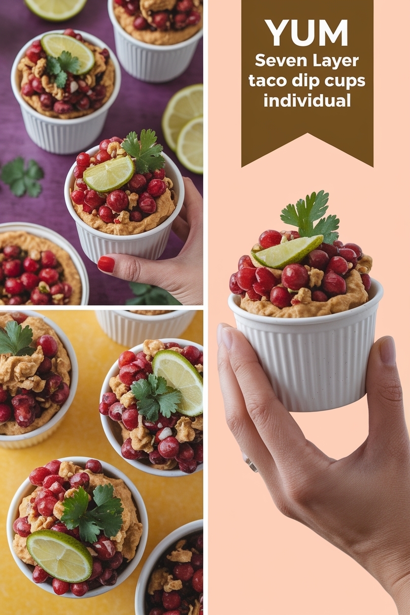 seven layer taco dip cups individual