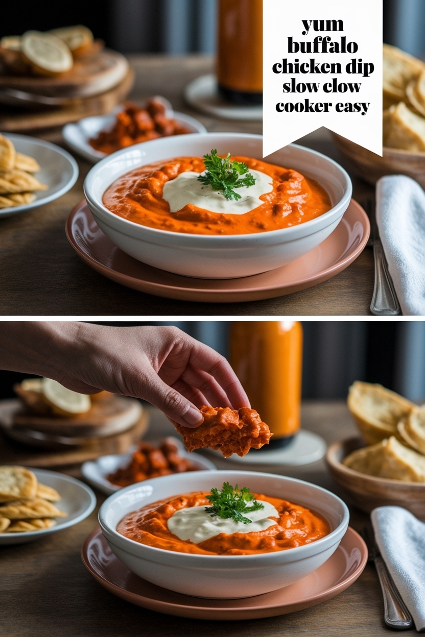 buffalo chicken dip recipe slow cooker easy