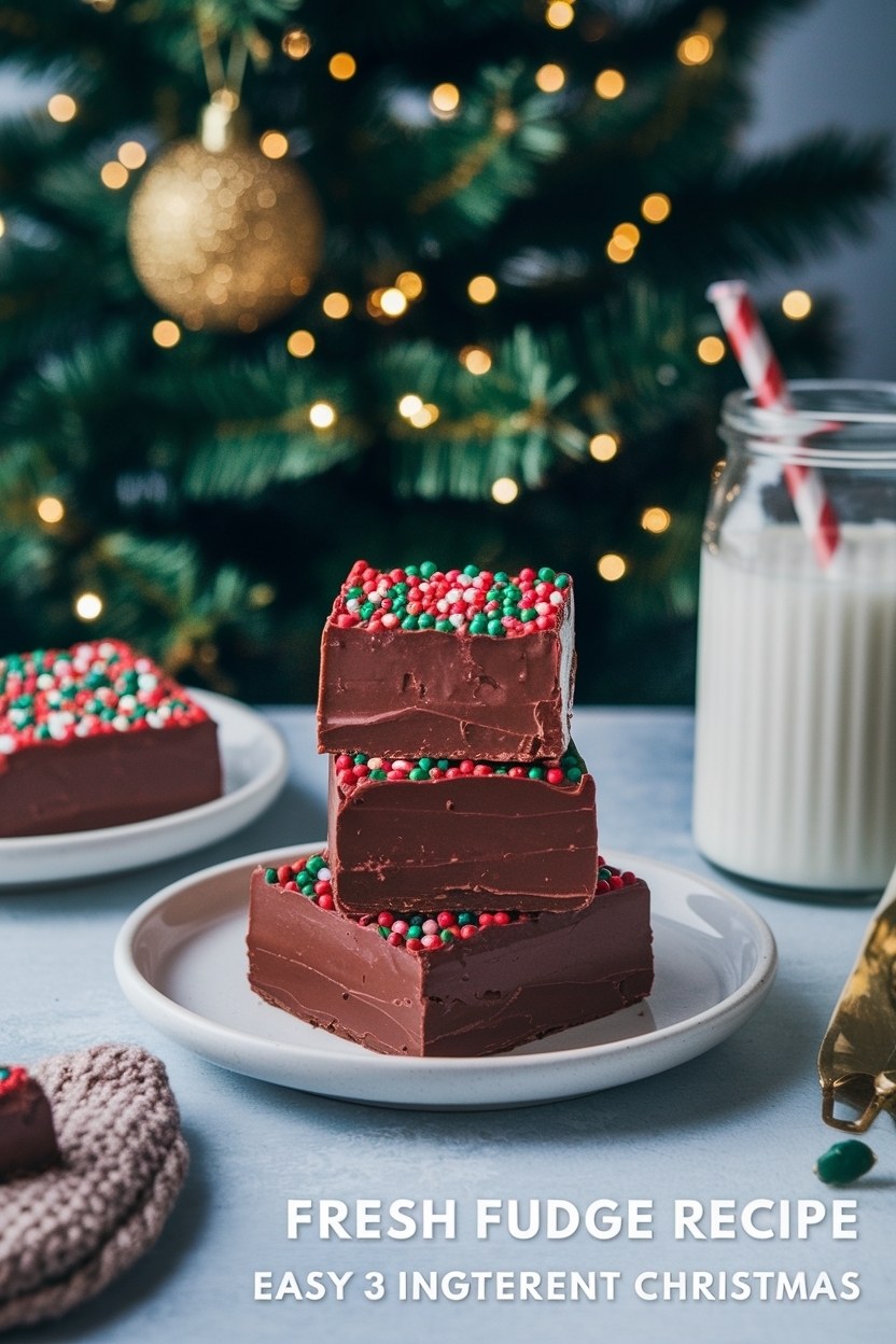 fudge recipe easy 3 ingredient christmas