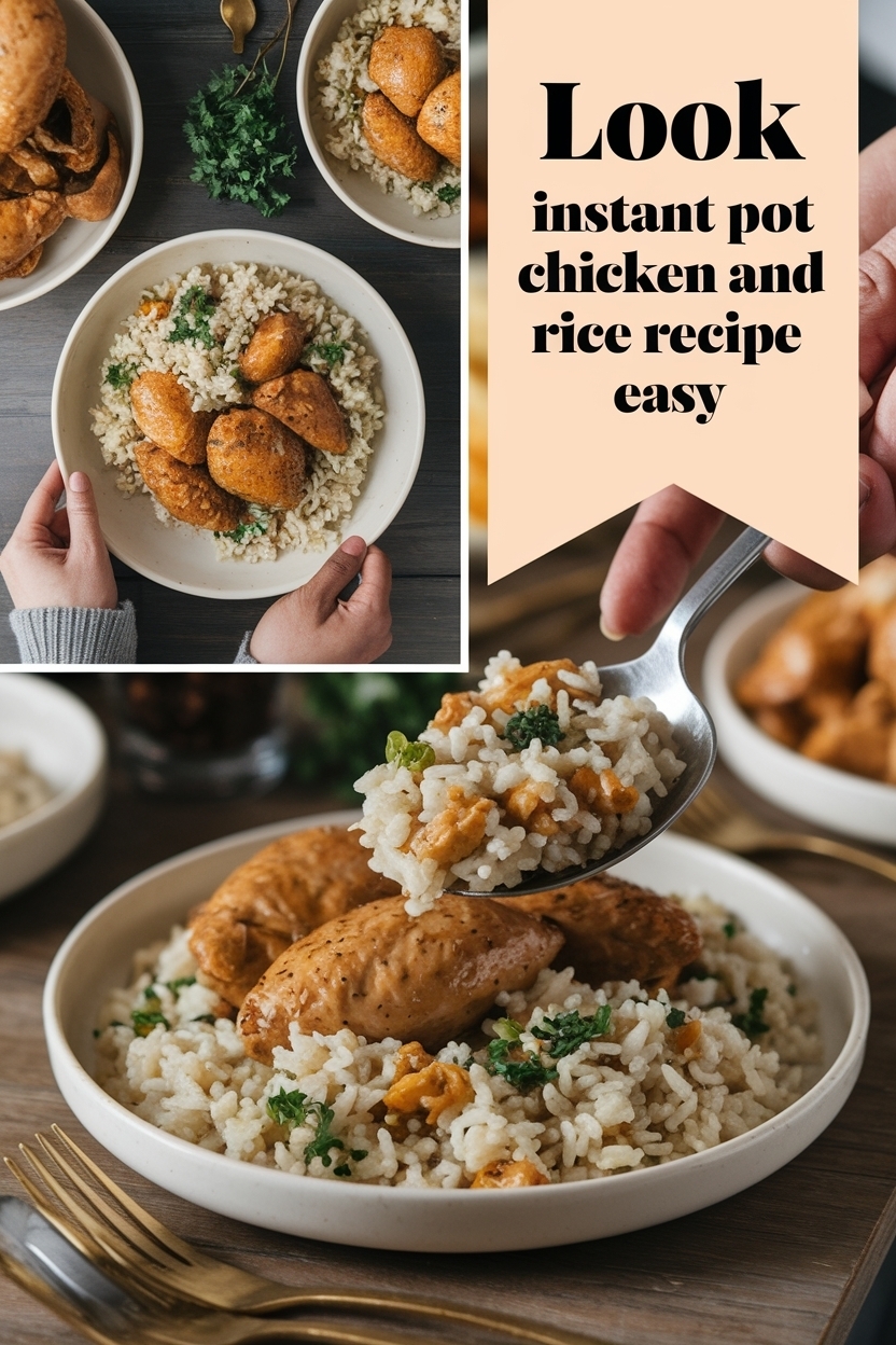 instant pot chicken and rice recipe easy