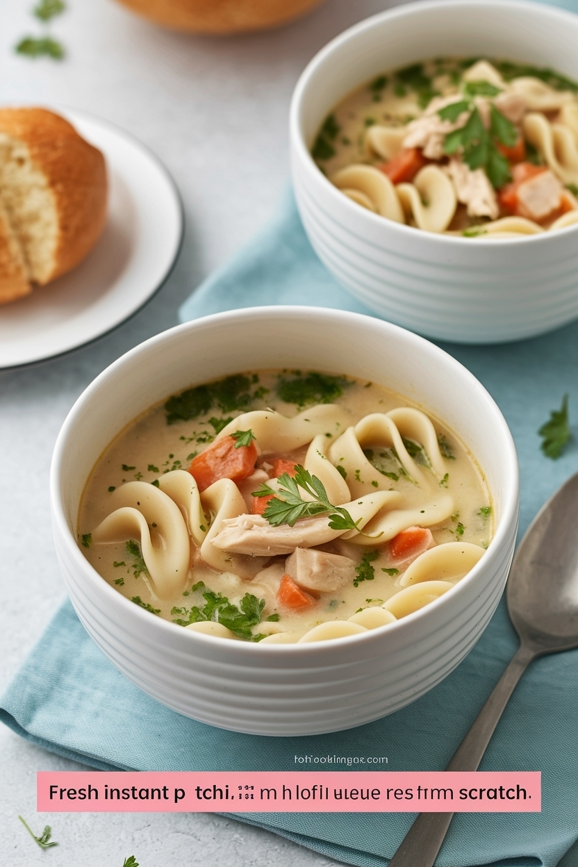 instant pot chicken noodle soup recipe from scratch