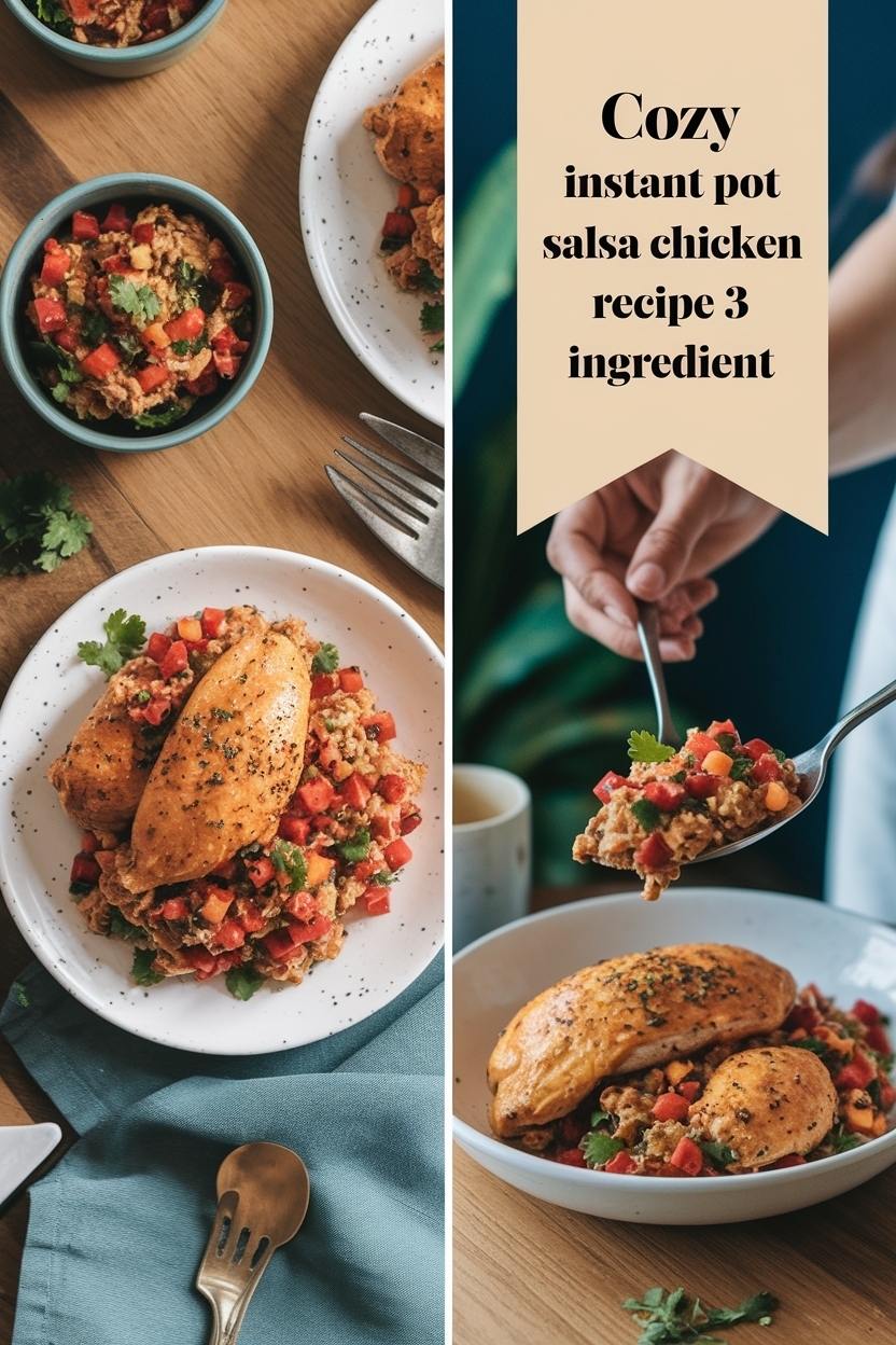 instant pot salsa chicken recipe 3 ingredient