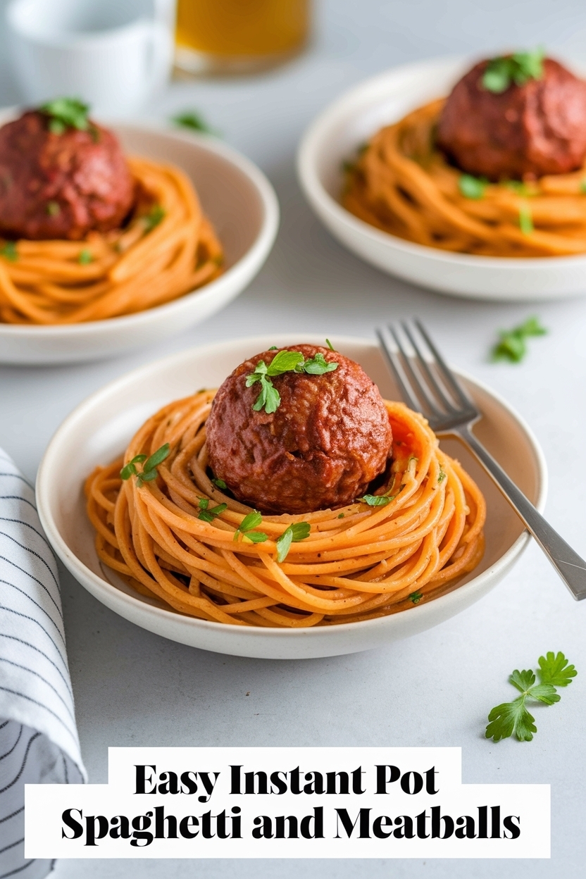 instant pot spaghetti and meatballs