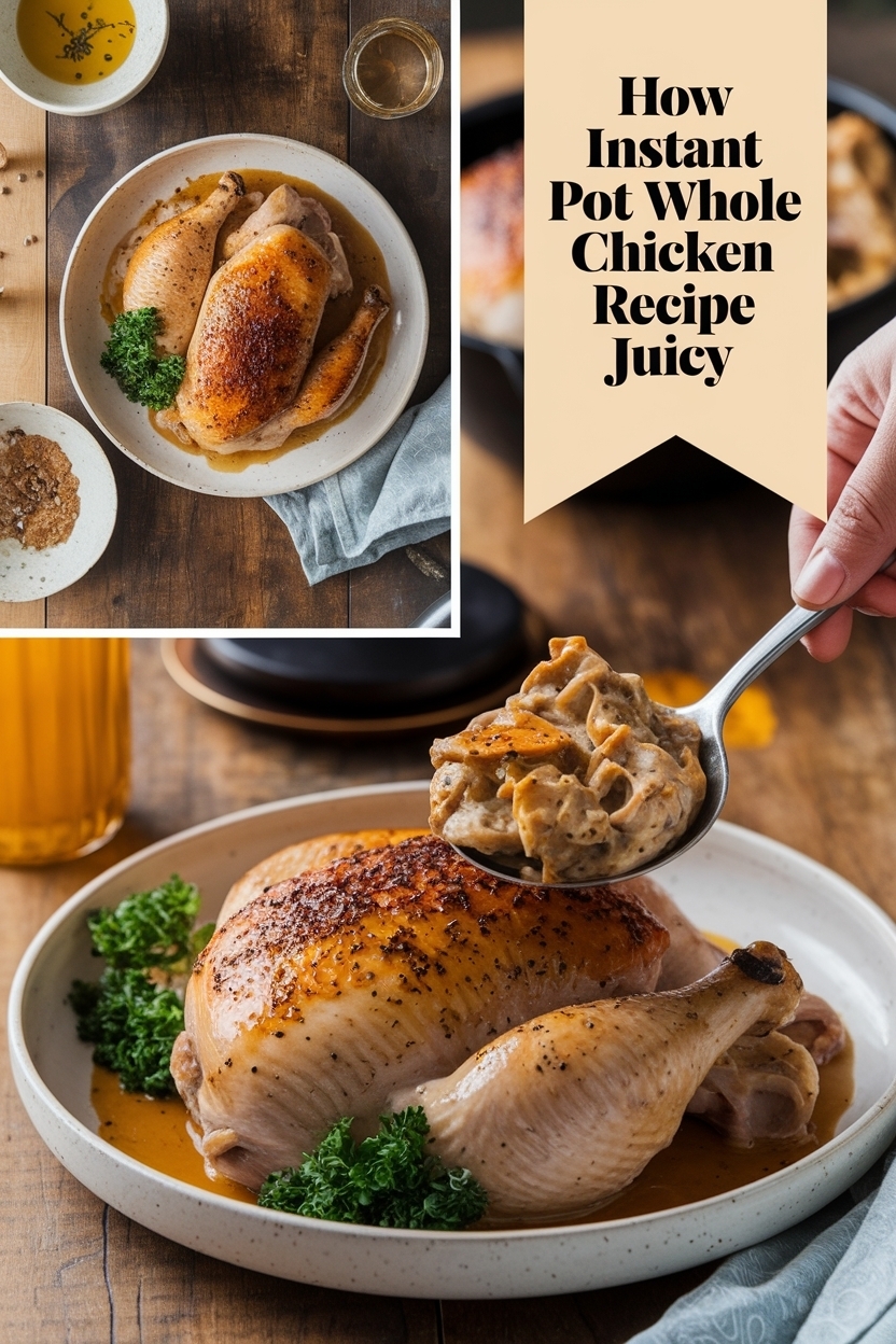 instant pot whole chicken recipe juicy