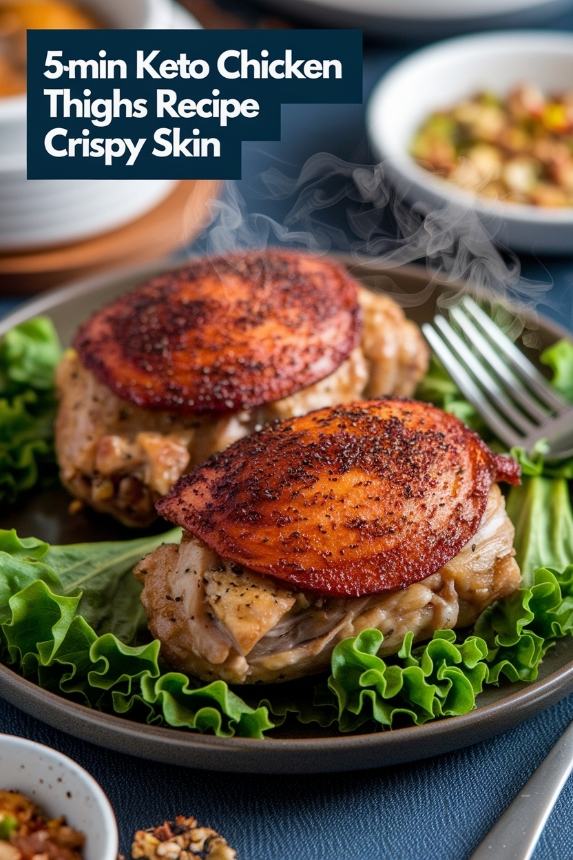 keto chicken thighs recipe crispy skin