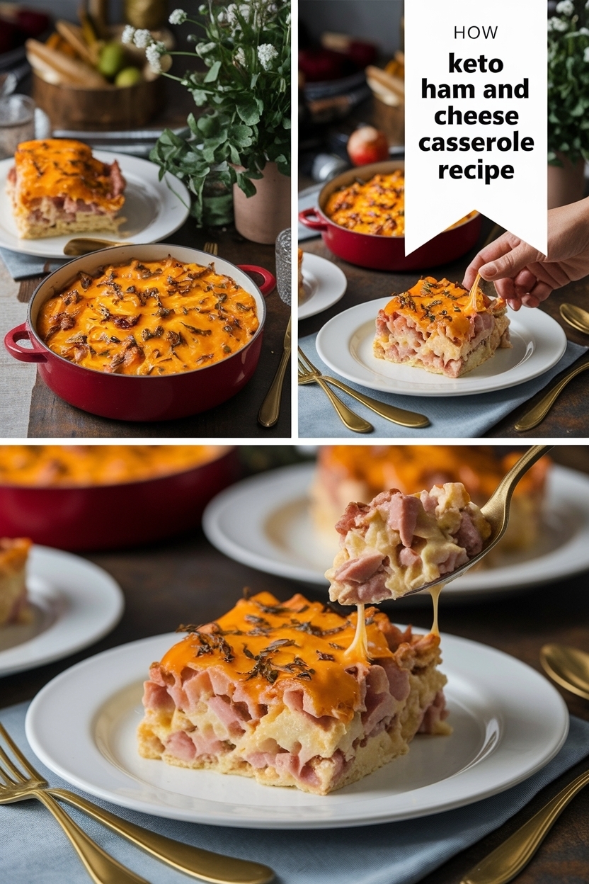 keto ham and cheese casserole recipe