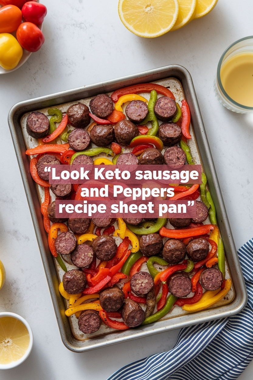 keto sausage and peppers recipe sheet pan