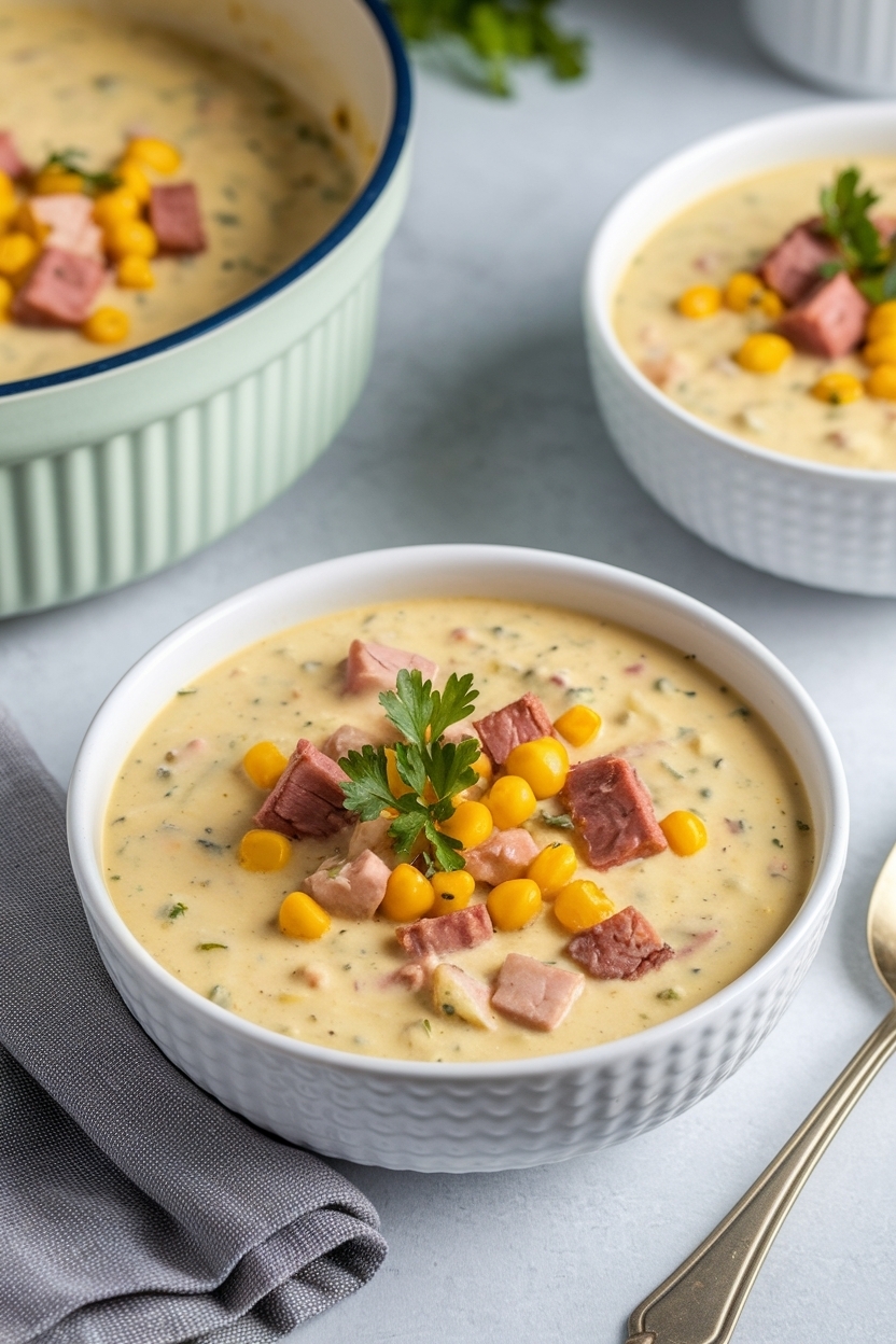 leftover ham potato corn chowder