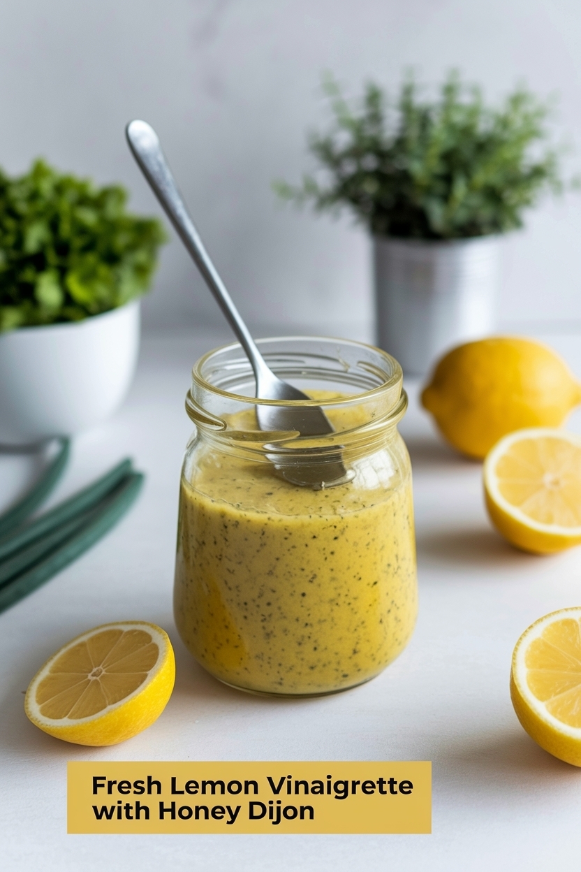 lemon vinaigrette with honey dijon