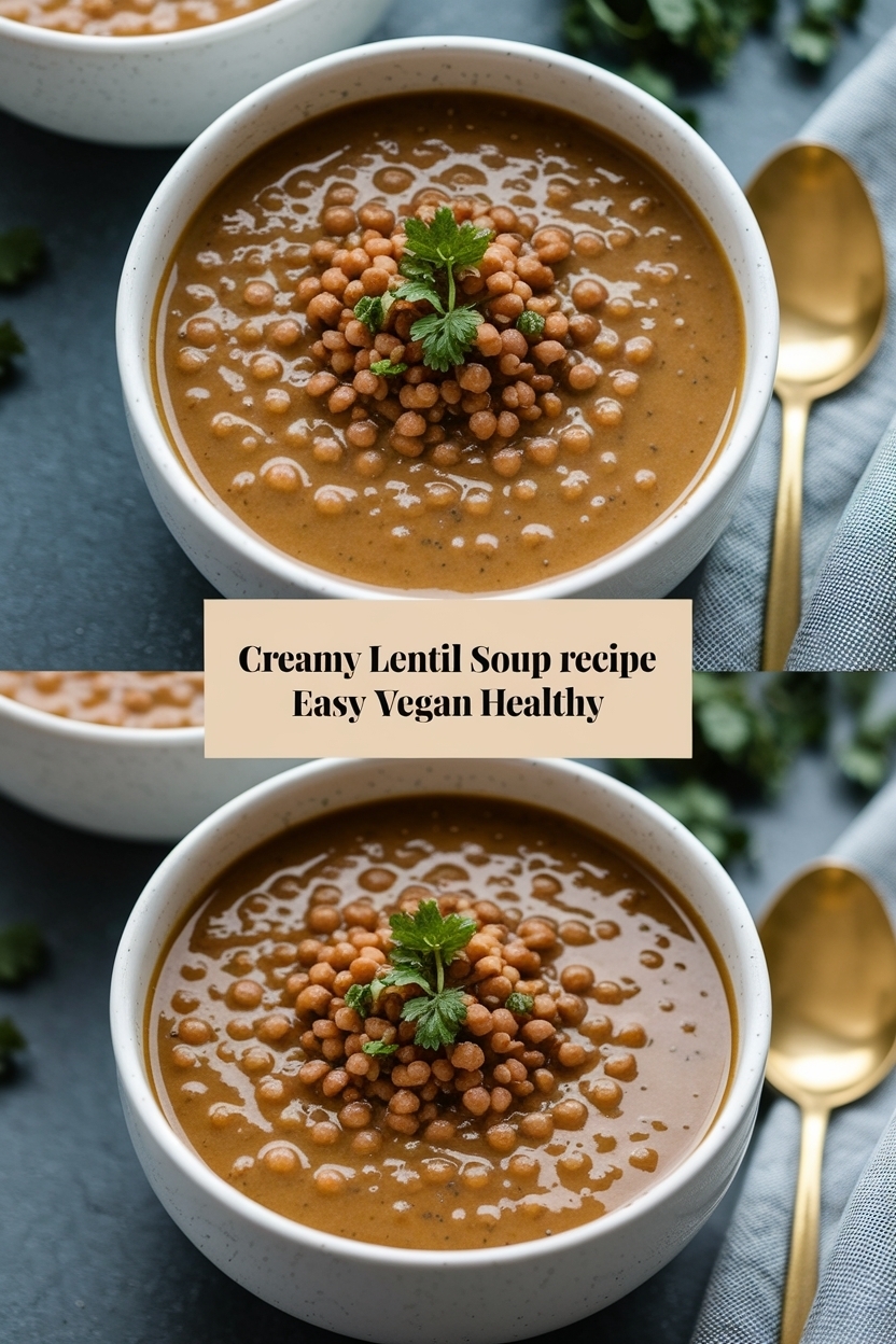 lentil soup recipe easy vegan healthy