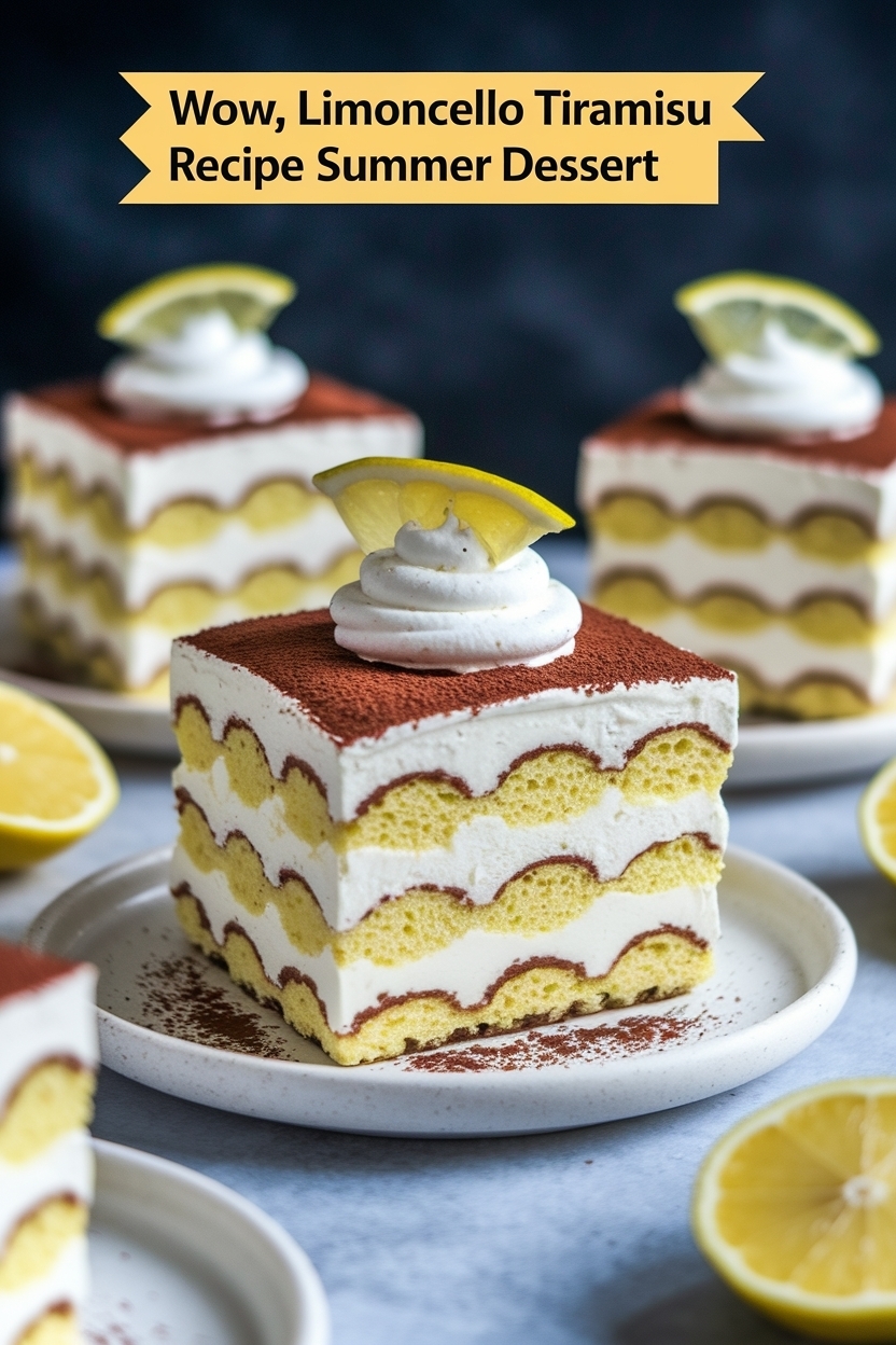 limoncello tiramisu recipe summer dessert