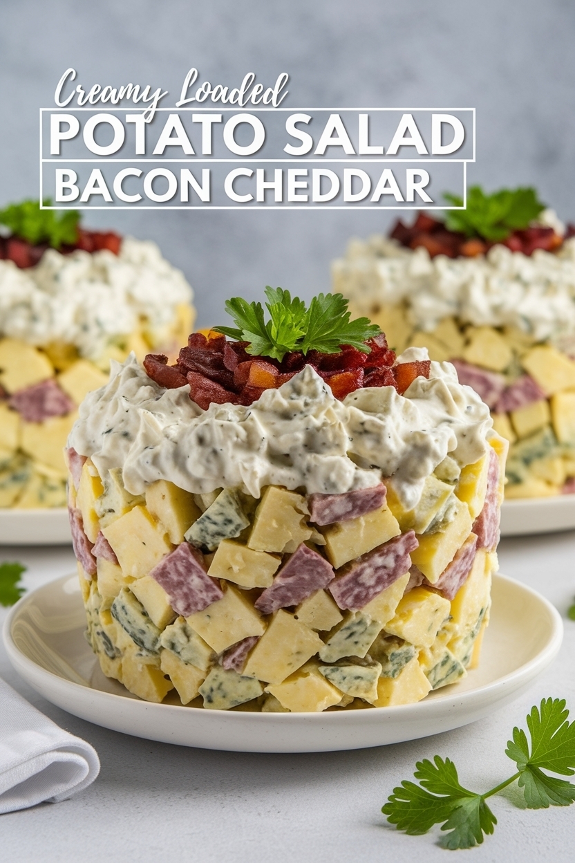 loaded potato salad bacon cheddar