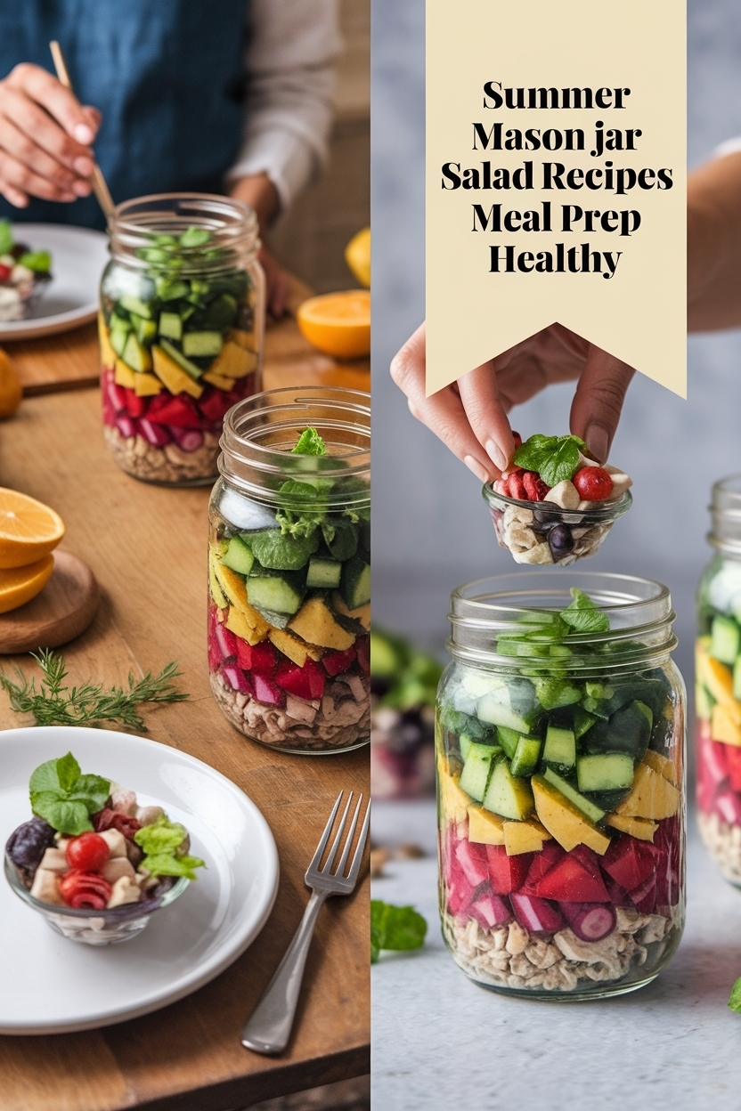 mason jar salad recipes meal prep healthy