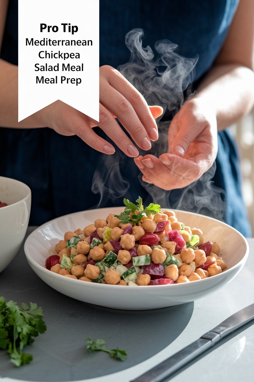 mediterranean chickpea salad meal prep