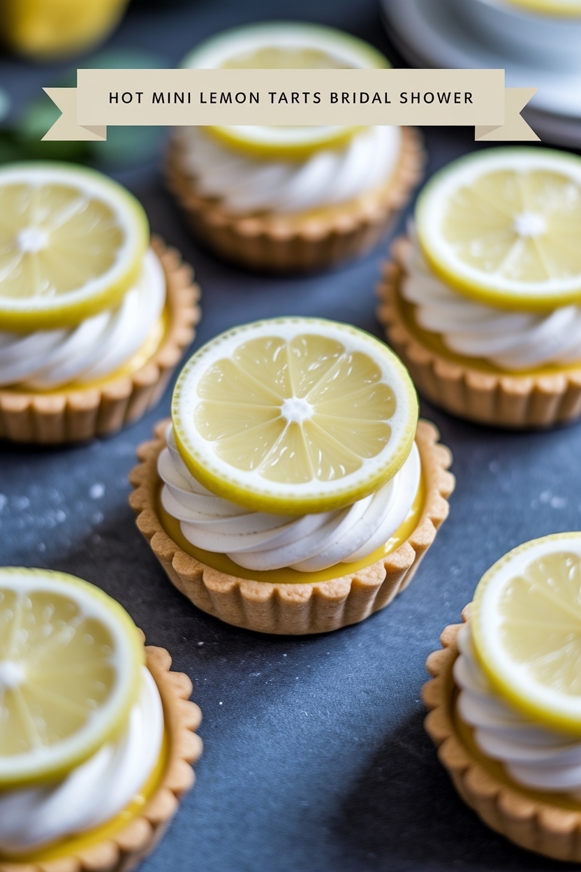 mini lemon tarts bridal shower