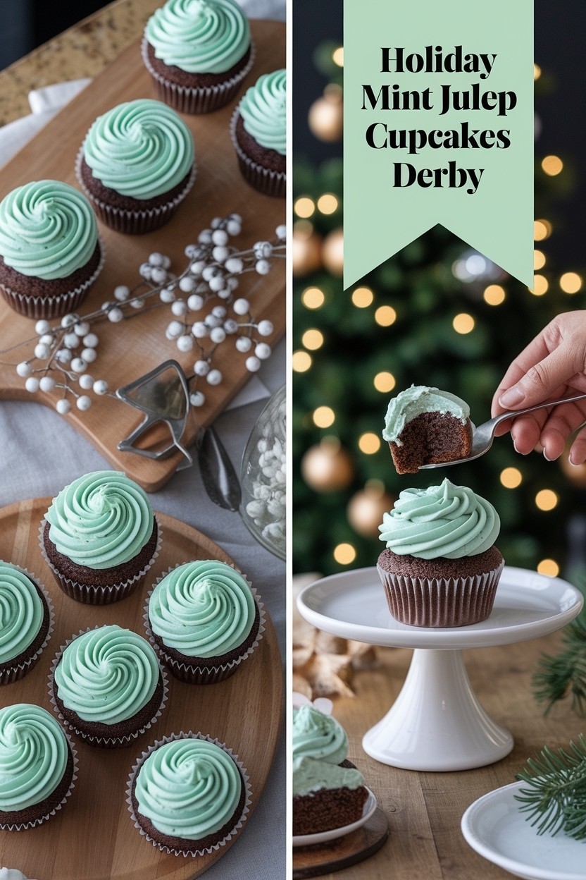 mint julep cupcakes derby
