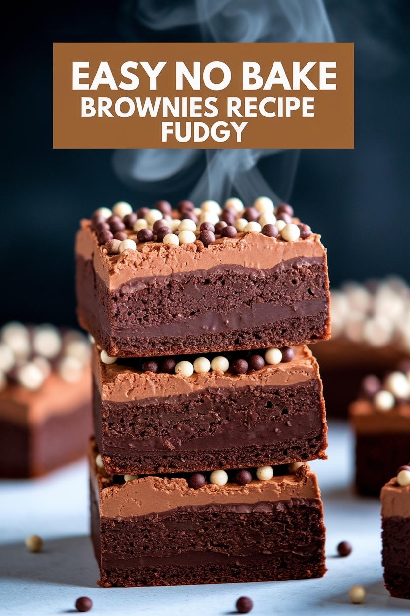 no bake brownies recipe fudgy