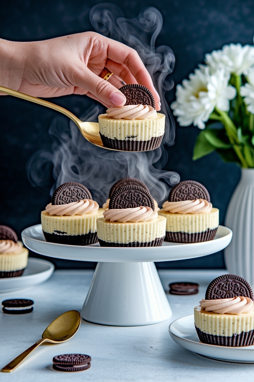 no bake cheesecake bites recipe oreo crust