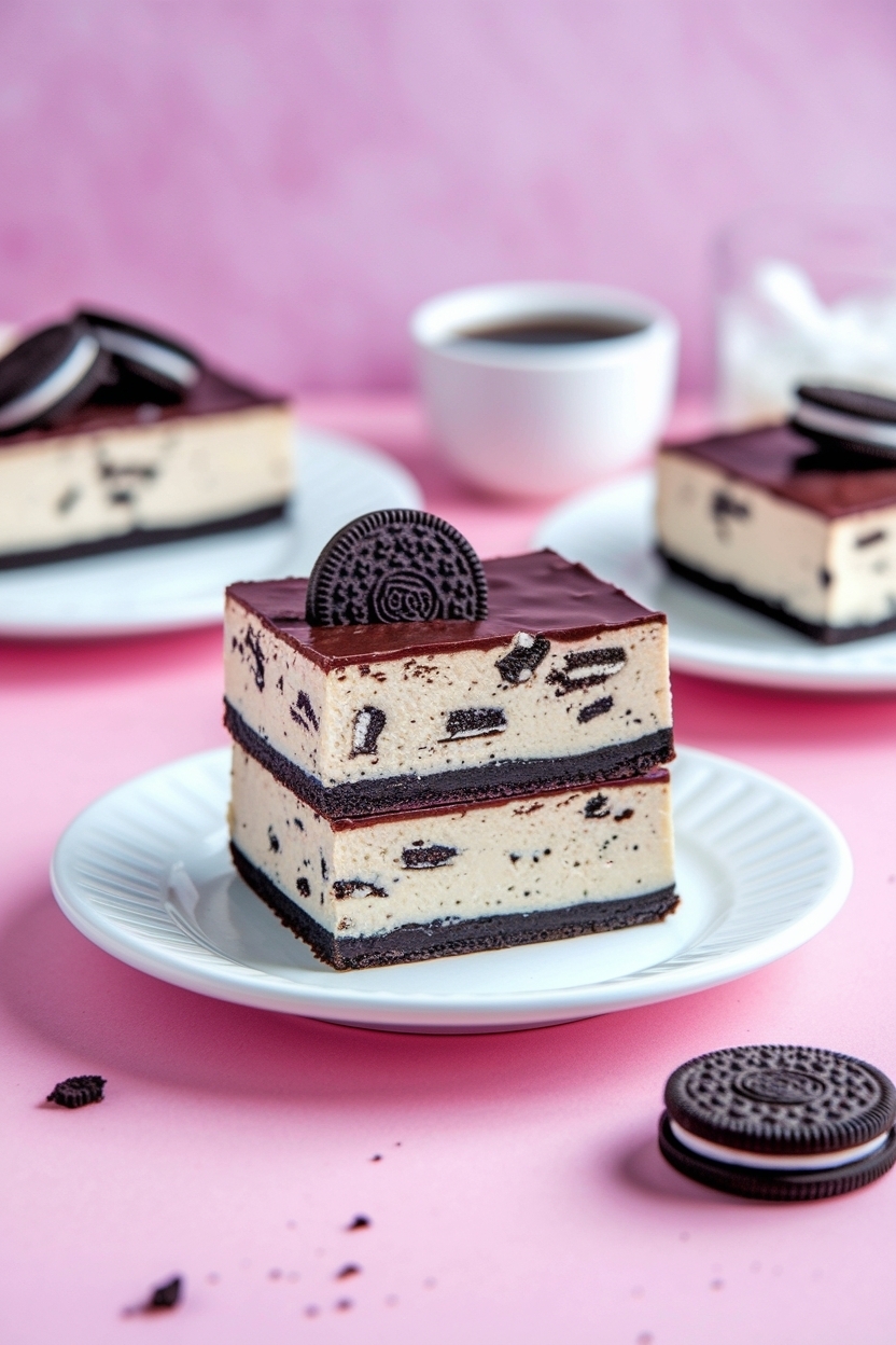 no bake oreo cheesecake bars