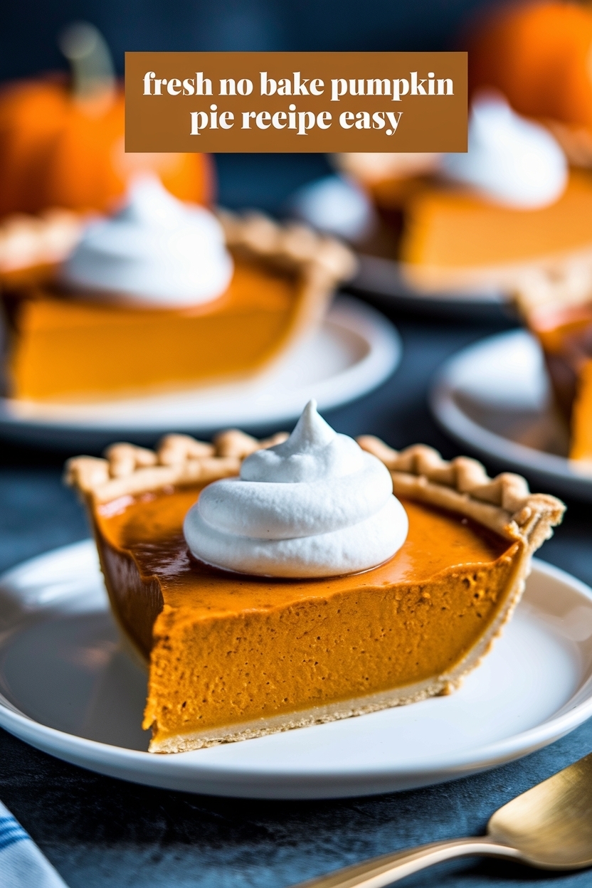 no bake pumpkin pie recipe easy