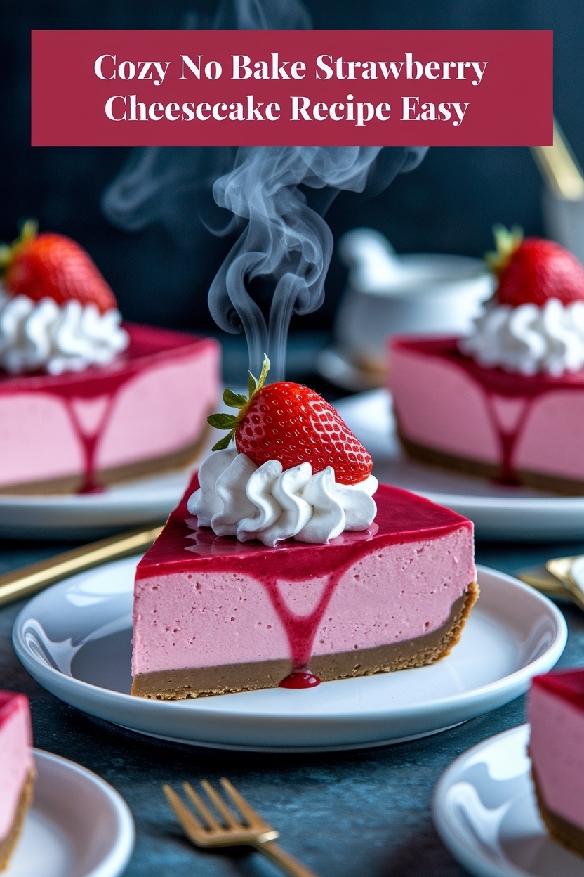 no bake strawberry cheesecake recipe easy