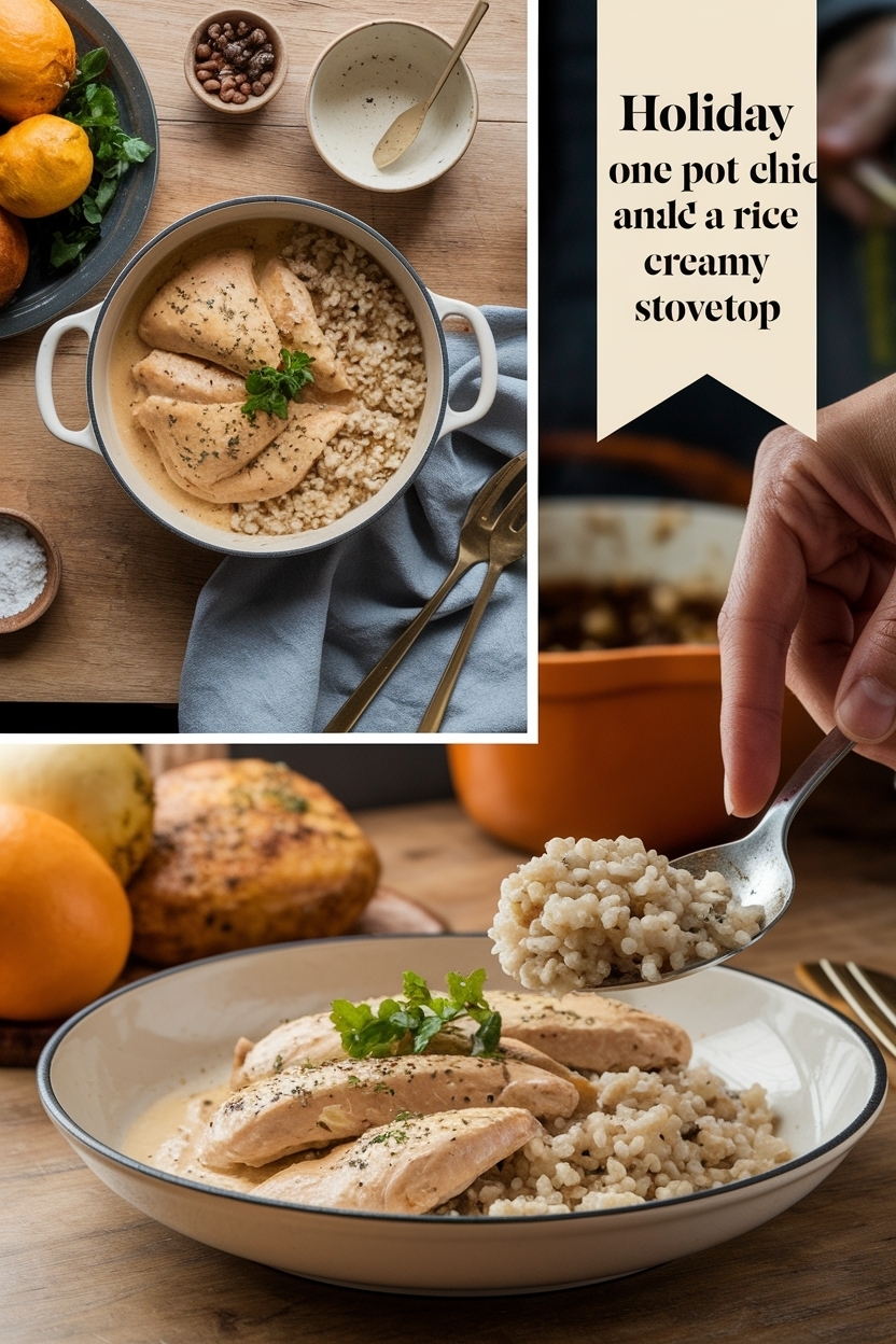 one pot chicken and rice creamy stovetop