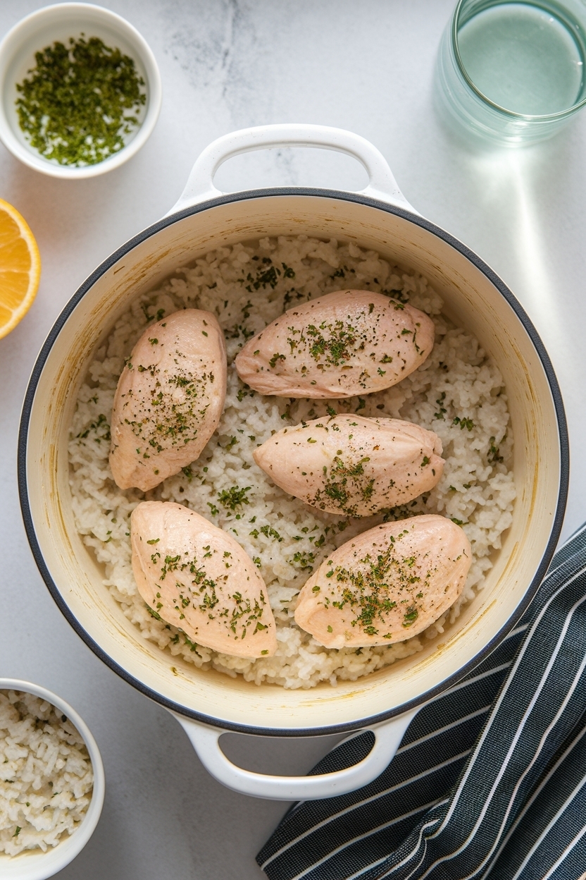 one pot chicken and rice recipe creamy