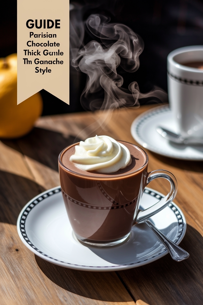 parisian hot chocolate thick ganache style
