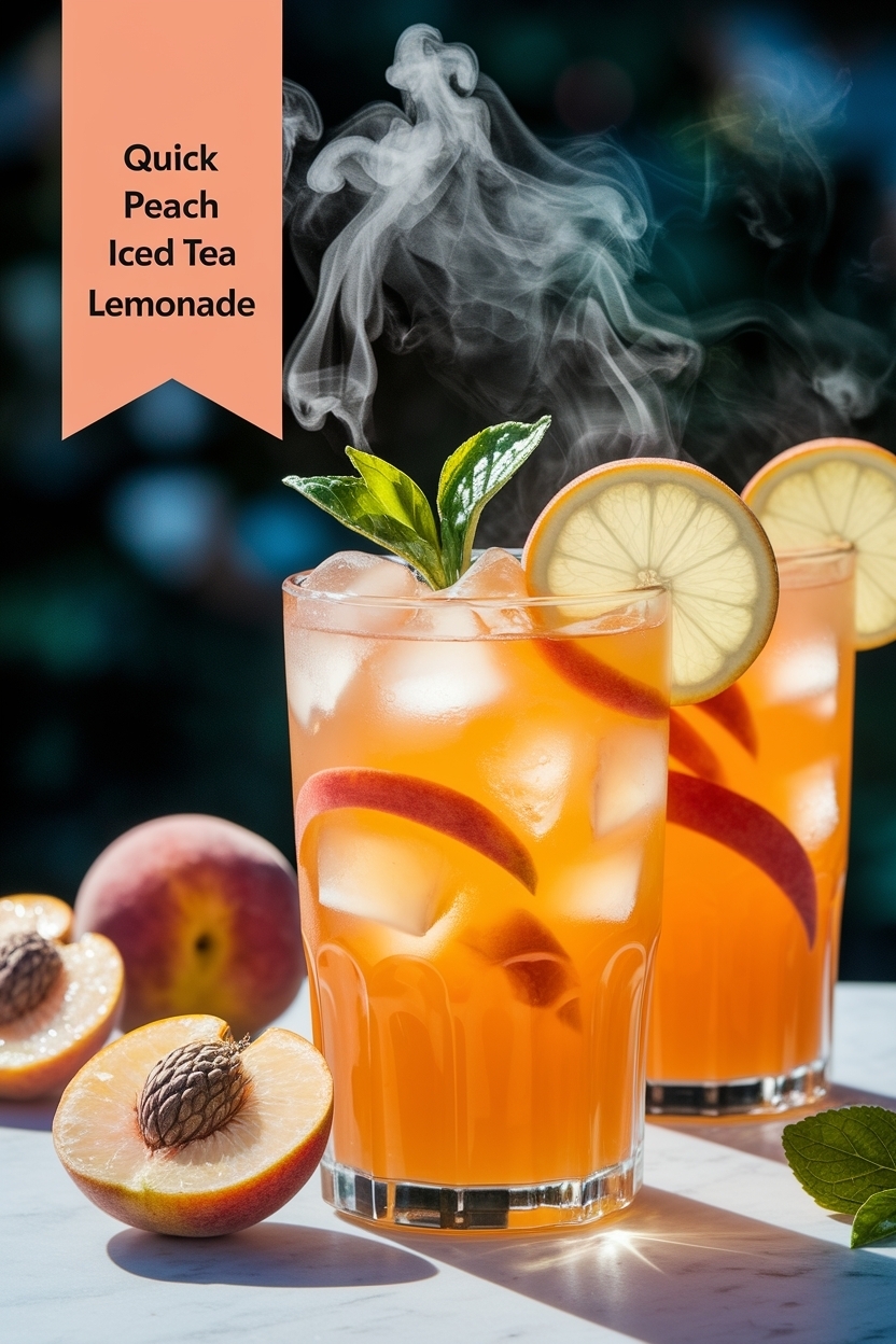 peach iced tea lemonade