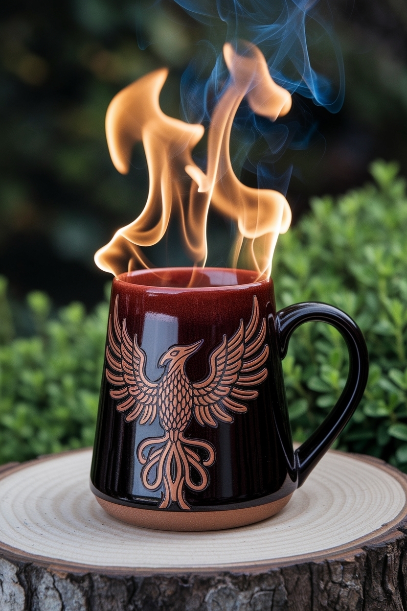 ## Discover the Beauty of Phoenix Mug Ceramic Fire Creations