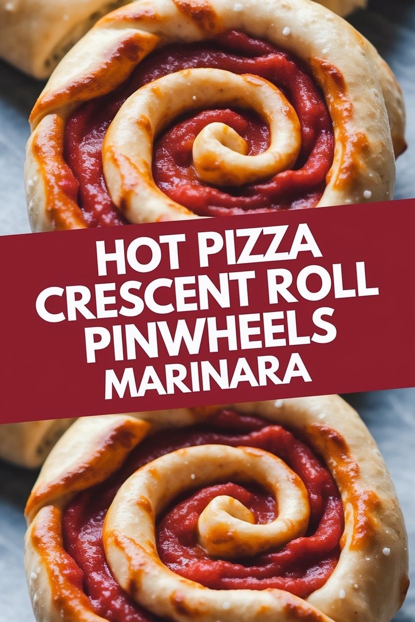 pizza crescent roll pinwheels marinara