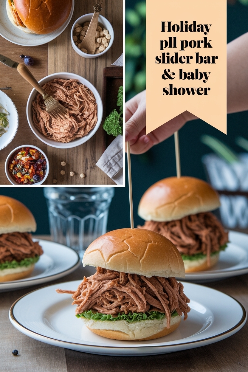 pulled pork slider bar baby shower