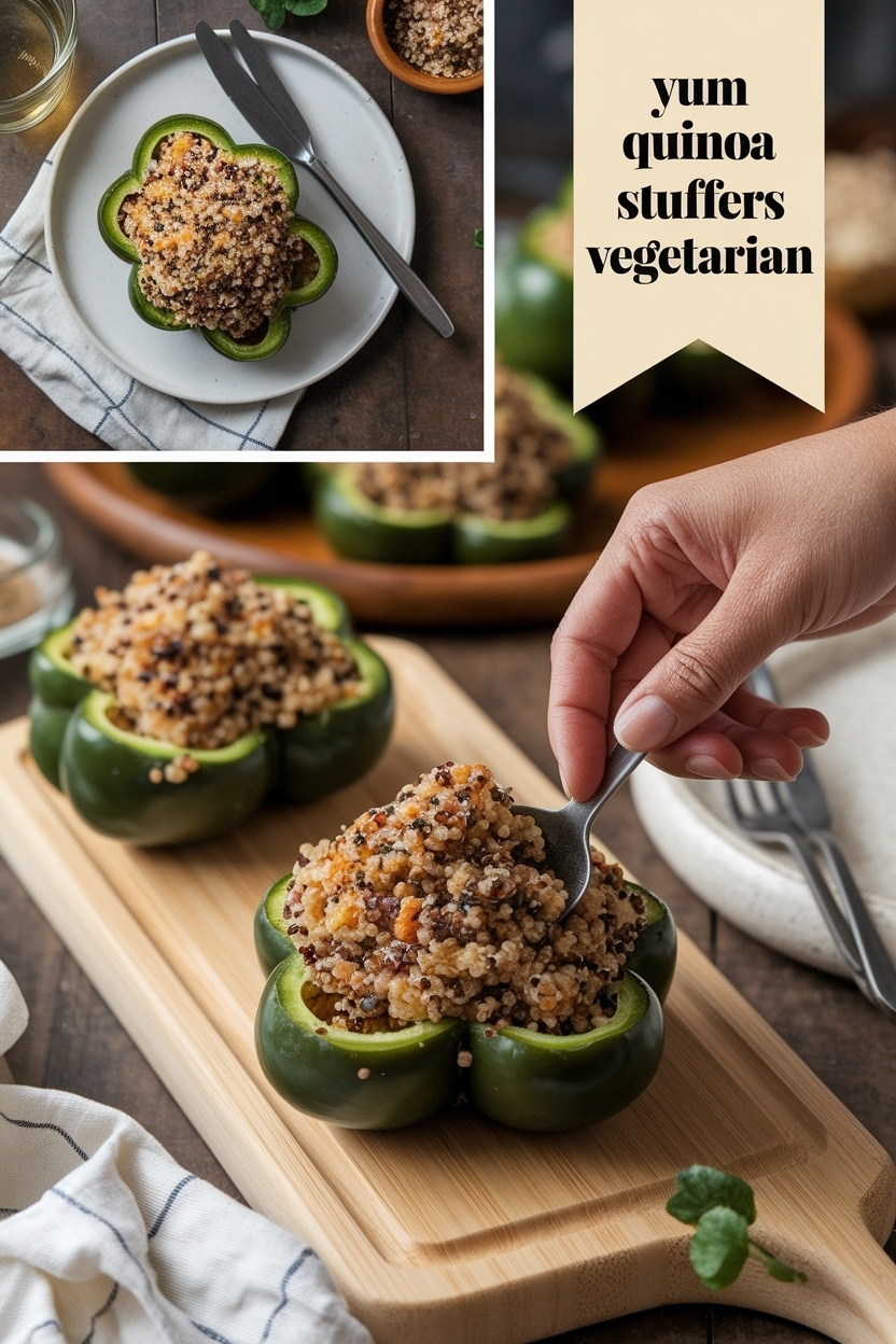 quinoa stuffed peppers vegetarian