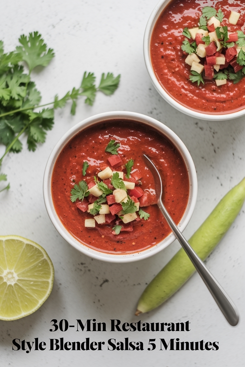 restaurant style blender salsa 5 minutes