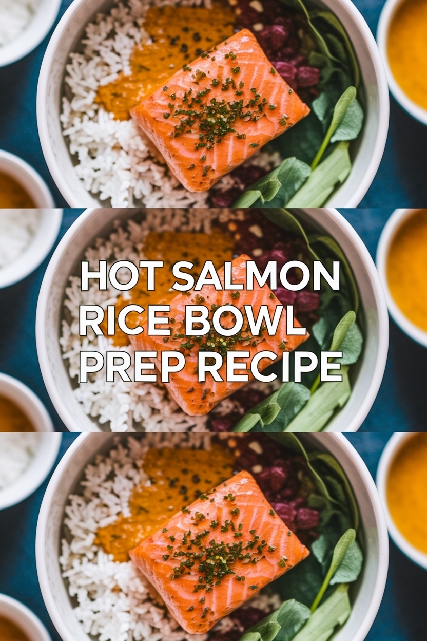 salmon rice bowl meal prep recipe