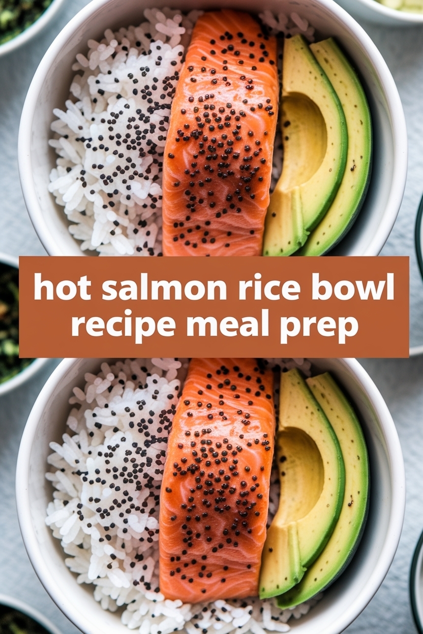 salmon rice bowl recipe meal prep