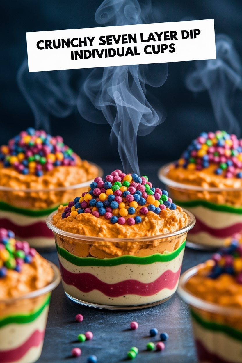 seven layer dip recipe individual cups