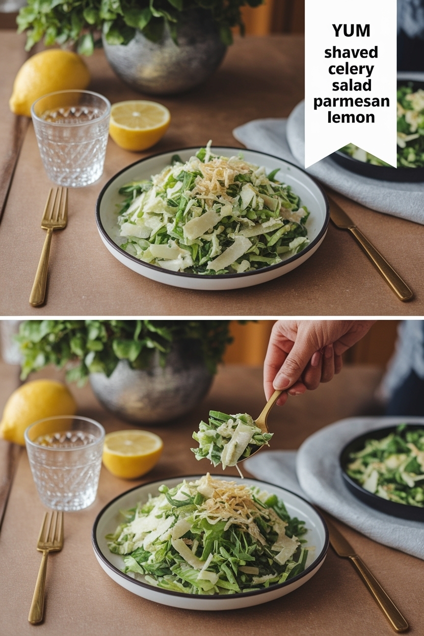 shaved celery salad parmesan lemon