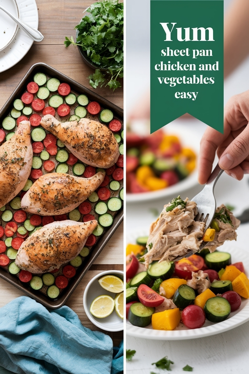 sheet pan chicken and vegetables easy